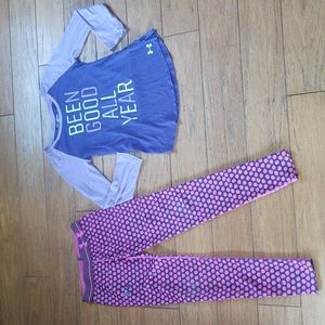 Girls Youth Medium Under Armour Bundle Pink & Purple Outfit